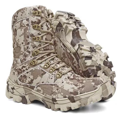 Coturno Militar Cano Médio Camuflado - Arsenal Tático