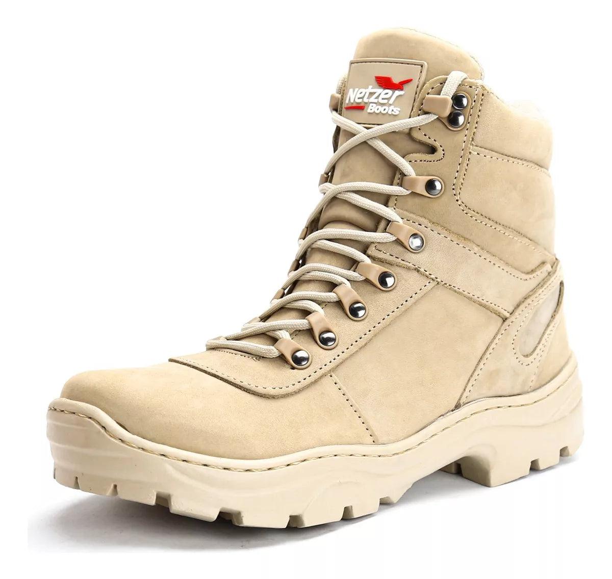Bota Tática de Couro Bege - Arsenal Tático