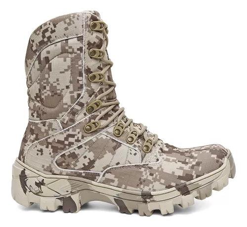 Coturno Militar Cano Médio Camuflado - Arsenal Tático