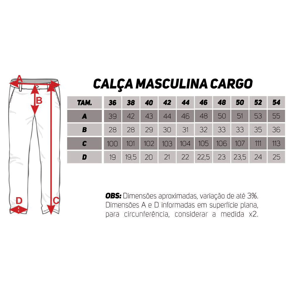 Calça Cargo 6 Bolsos - Atack - Arsenal Tático