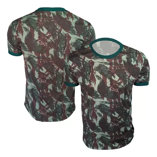 Camiseta Tática Militar Camuflada Padrão Exército- Malha Dryfit - Arsenal Tático