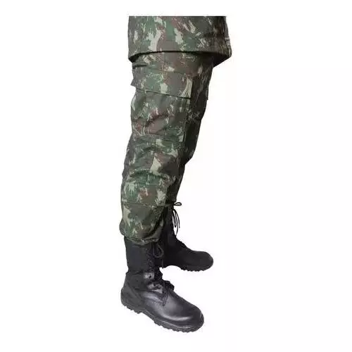 Calça Tática Camuflada Tipo Farda EB 2 Bolsos P/ Caça Pesca camping - Arsenal Tático