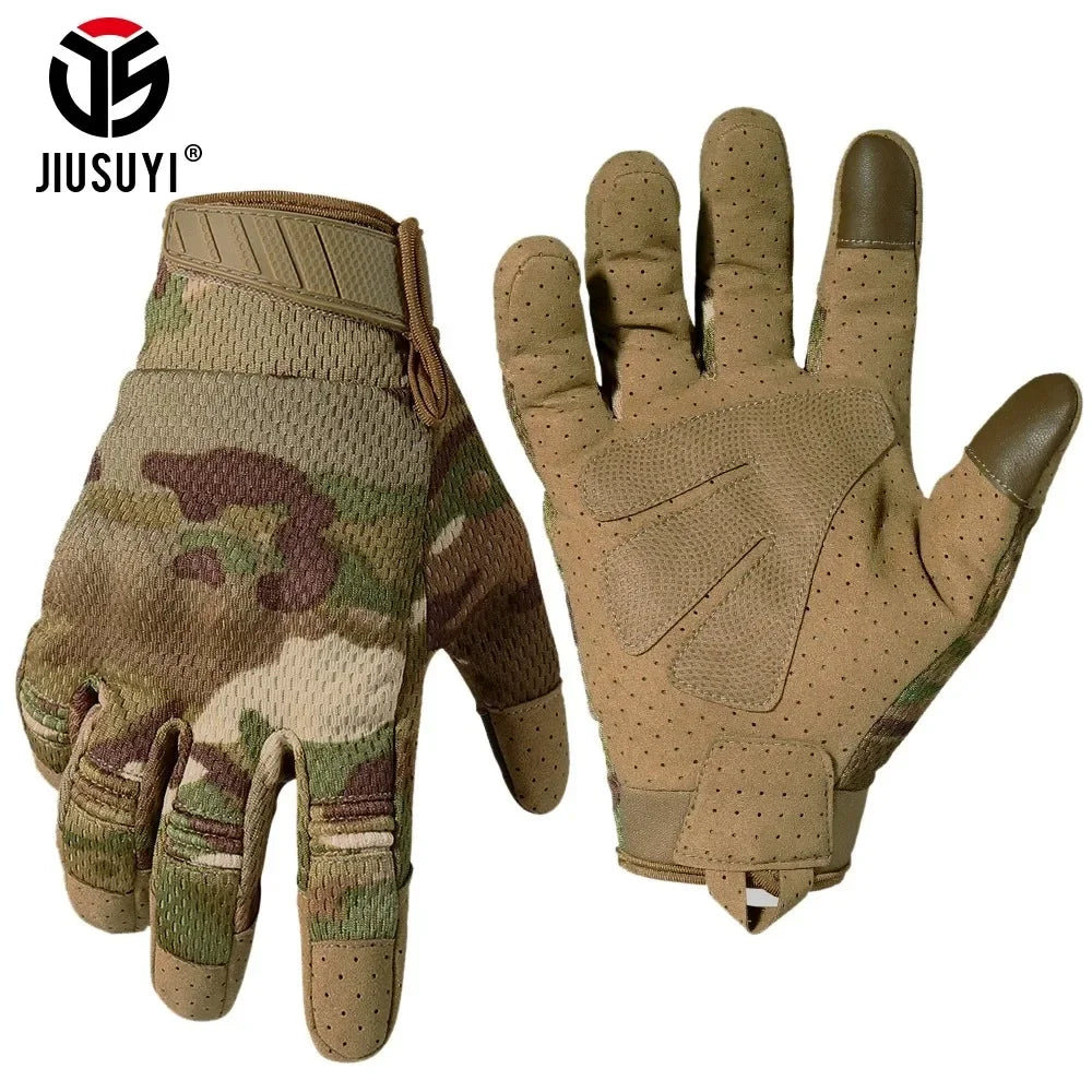 Tactical Gloves Touch Screen Outdoor Sports Cycling Hiking Camping Hunting Shooting Combat Airsoft Work Non-slip Protective Gear - Arsenal Tático
