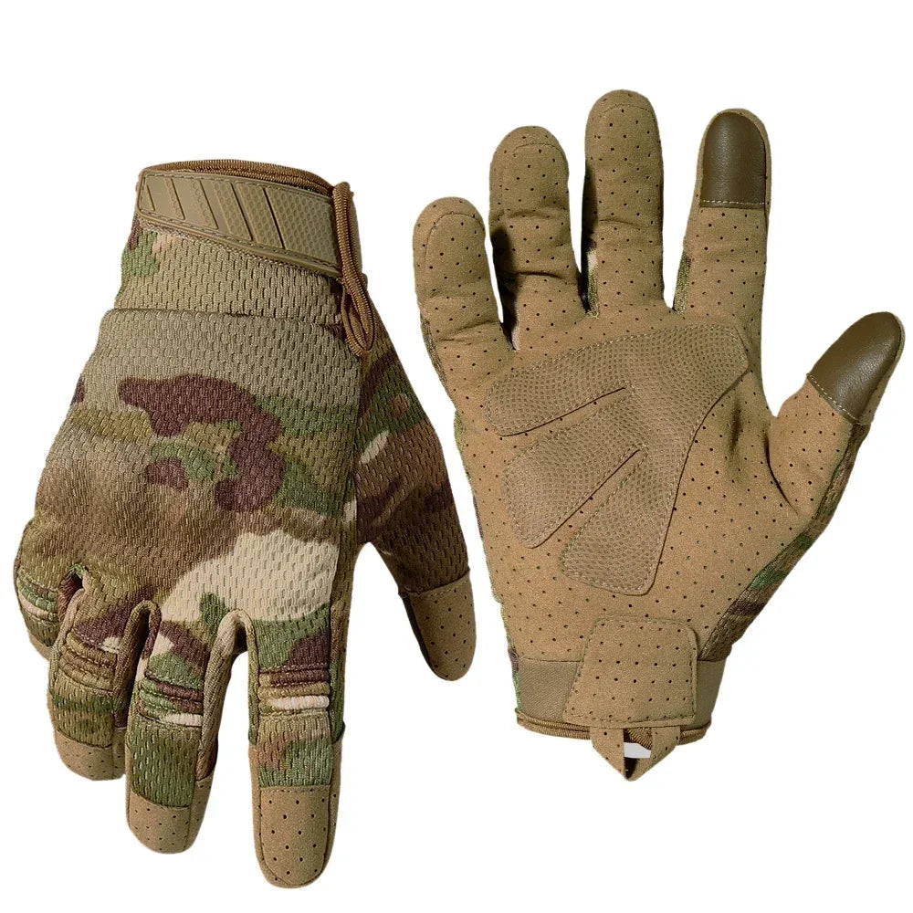 Tactical Gloves Touch Screen Outdoor Sports Cycling Hiking Camping Hunting Shooting Combat Airsoft Work Non-slip Protective Gear - Arsenal Tático
