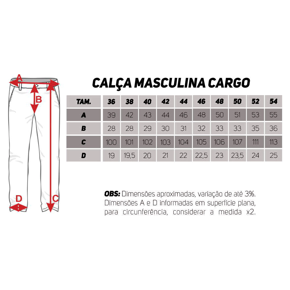 Calça Cargo 6 Bolsos - Atack